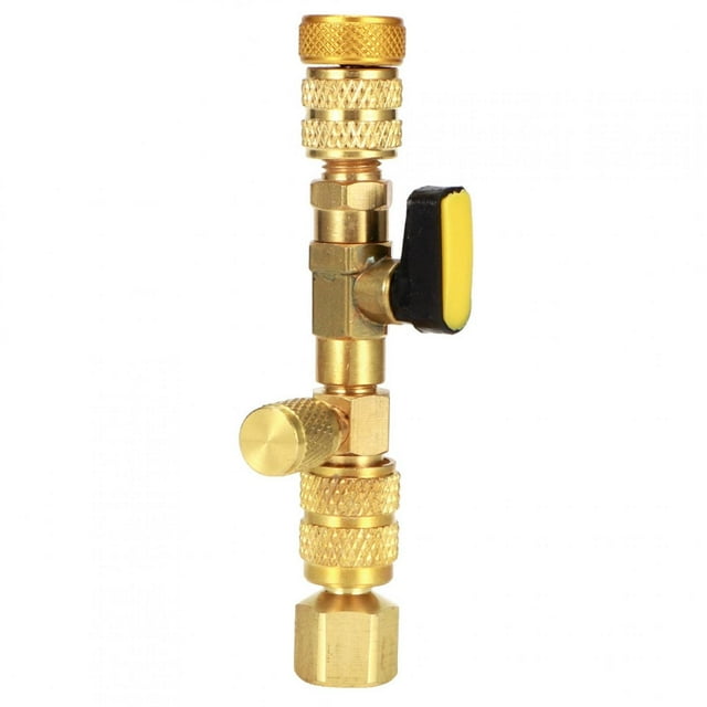 Herramienta para extraer núcleos de válvulas (1/4" y 5/16") con puertos de servicio para desmontaje de HVAC/AC/Schrader