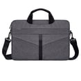 thumbnail image 1 of Bolso de hombro gris para computadora portátil, funda para computadora portátil, maletín portátil para tableta a prueba de agua Zhivalor  CPB-SSW2115-3, 1 of 5