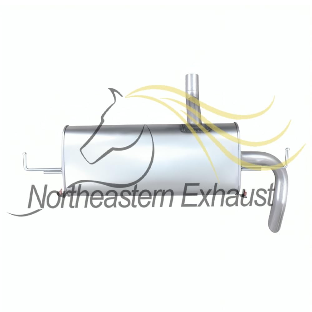 Northeastern Exhaust Resonator Pipe & Muffler Fits 2014-2019 Nissan Rogue 2.5L - Direct Fit | Stainless Steel Complete System