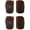 Brown, variant on Horse Equine Tack Set of 4 Soft Fleece Grooming Leg Polo Wraps Brown 95R11
