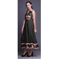 thumbnail image 3 of Bimba Black Floral Anarkali Dress For Women Indian Ethnic Printed Kurti Long Kurta Party Dress Large, 3 of 6