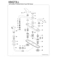 thumbnail image 3 of Kingston KB6272LL Legacy Two-Handle 4-Hole 8" Centerset Kitchen Faucet with Side Sprayer in Polished Chrome, 3 of 4