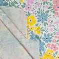 thumbnail image 2 of Serafina Home Spring Easter Vinyl Flannel Backed Tablecloth, 52" x 70", Traditional, Pastel Flowers, 2 of 8