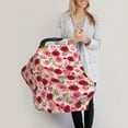 thumbnail image 3 of Haiem Rose Flowers Baby Nursing Cover & Nursing Poncho - Multi Use Cover for Baby Car Seat Canopy, Stroller Cover, 360°Full Privacy Breastfeeding Coverage, 3 of 9
