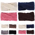 thumbnail image 2 of 4 Pcs Bandeau pour Femmes Mode Tricoté Croisé Élastique Bandeau, 2 of 10