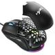 thumbnail image 1 of UHM Ratón para Juegos con Cable con Carcasa de Nido de Abeja Intercambiable, 7200 Ppp Ajustable, 6 Botones Programables, Gaming Mice Liviano con Retroiluminación RGB 12 para Windows PC Gaming y Oficina, Negro, 1 of 8