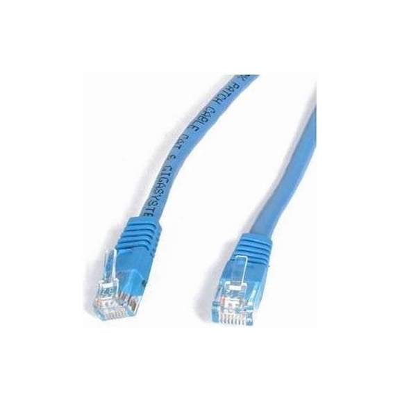StarTech 10ft CAT6 Ethernet Cable - Blue CAT 6 Gigabit Ethernet Wire -250Mhz 100W PoE RJ45 UTP Molded Network Patch Cord with Strain Relief (C6PATCH10BL)