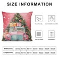 thumbnail image 5 of GOSMITH  White and Pink Christmas Throw Pillow Covers Decorative Xmas Cushion Covers Pillow Cases for Home Bedroom Room Holiday Couch Decor Decorations, 5 of 5