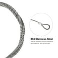 thumbnail image 4 of Uxcell Stainless Steel Cable, 4 Pack Coated 5/32" Wire Rope for Deck Railing 3.3ft, 4 of 4
