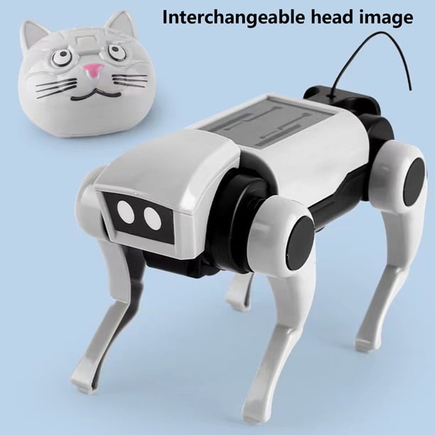 Robot Solar Perro Mecánico – Kit De Construcción DIY Con Energía Solar Y Batería, Juguete Educativo Para Niños