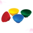 thumbnail image 2 of 4 Pcs Bol d'Alimentation pour Bébé Bols à Riz Bols en Silicone Mini Bols Bol à Assaisonnement Bols Résistants aux Chutes pour Enfants (Jaune + Vert + Bleu + Rouge), 2 of 8