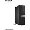 thumbnail image 6 of Pre-Owned Dell OptiPlex 5050-SFF Intel Core i5-7500 3.4 GHz, 16GB RAM, 256GB M.2-NVMe, Windows 10 Pro 64bit, DVDRW Used Grade A, 6 of 7