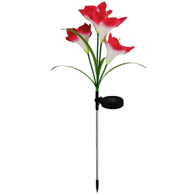 Xihbxyly Luces Solares para Jardín, Decoración Floral Que Cambia de Color, Luces Led de Pétalos Mejoradas, Iluminación Nocturna Automática, Iluminación de Caminos Exteriores, Embellece El Jardín, Dis