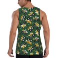 thumbnail image 3 of Xecao Cartoon Car Men's Tank Top Workout Quick Dry Sleeveless Gym Jogging Muscle Shirts Summer Swim Beach Tops, 3 of 9