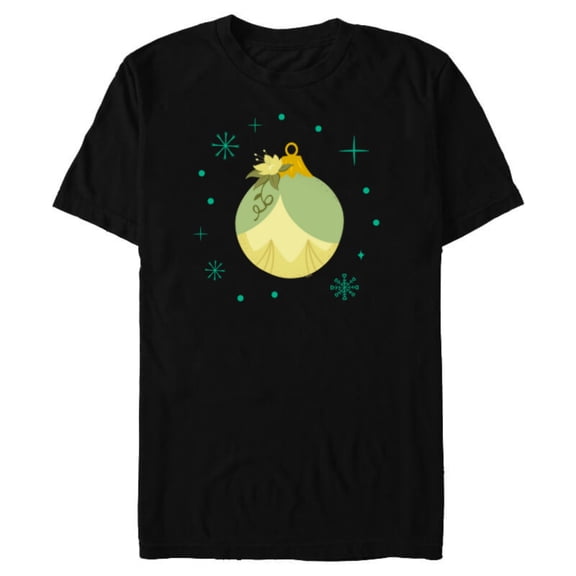 Disney Princess Tiana Holiday Christmas Ornament - Short Sleeve Blended T-Shirt for Adults - Customized-Black
