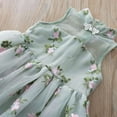 thumbnail image 4 of KONDYS Girl Dress Kids Sleeveless Lace Flower Embroidery Skirt Wedding Birthday Party Princess Dress Size 3-4Y, 4 of 4