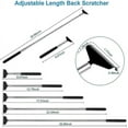thumbnail image 2 of Pack Portable Extendable Back Scratcher, Metal Stainless Steel Telescoping Back Scratcher Tool With Carrying Bag, 2 of 4