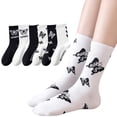 thumbnail image 3 of vlrwzc Butterfly Print Long Socks 6paris Casual Cotton Color Solid Socks Comfortable Breathable Non Slip Funny Socks for Women, 3 of 7