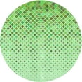 thumbnail image 1 of Ahgly Company Machine Washable Indoor Round Transitional Green Area Rugs, 6' Round, 1 of 7
