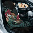 thumbnail image 3 of XYZCANDO Hawaiian Sea Turtle & Hibiscus Floral Print Soft Towel Car Seat Cover for Hiking Running, Sweatproof Protecting Your Seats Car Seat Towel Cover, 3 of 11