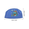 thumbnail image 4 of Unique Bargains 1 Pc Knitted PU Cartoon Crocodile Swim Cap Dark Blue, 4 of 6