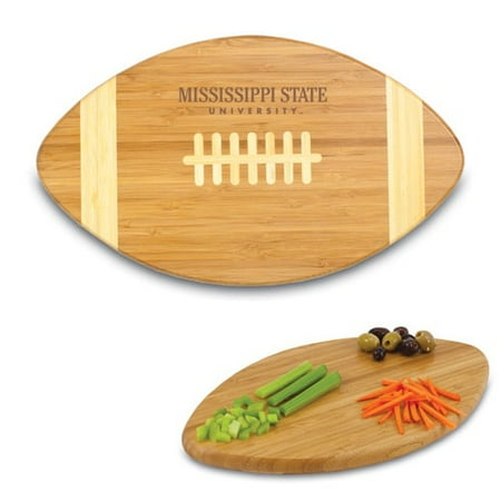 NCAA Mississippi State Bulldogs Touchdown! Football Cutting Board & Serving Tray - Brown