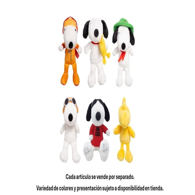 Peluche Peanuts 6 pulgadas Varios modelos 1 pieza