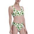 thumbnail image 4 of High Waisted Bikini Sets For Women, Bell Pepper Funny Print Swimsuits Tummy Control, Two Pieces Bathing Suit, 4 of 8