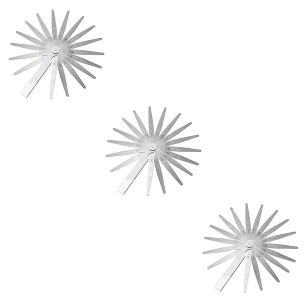 Speravity Calibre de espesores, medidas de longitud, calibre de relleno de 0,02-1mm, herramienta de diseño de trabajo doméstico con cuña de acero de Type4 NO4 Speravity CBP164175
