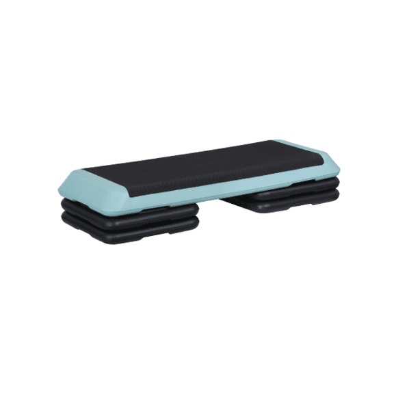 43'' Adjustable Exercise Aerobic Stepper W/4 Risers - Workout Fitness Step Platform