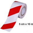 thumbnail image 2 of Industrial Grade Reflective Tape, Waterproof Strips For Vehicles And Obstacles, High Intensity Enhance Night Visibility On Trails And Roads (Red And White), 2 of 5