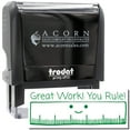 thumbnail image 1 of Large Self-Inking Great Work You Rule Stamp, Trodat Printy 4913, Press and Print Stamping, Impression Size 7/8" x 2-1/4", Up to 10,000 Impressions - Green Ink, 1 of 10