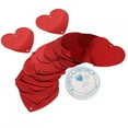 thumbnail image 2 of 100 Uds. Confeti en forma de corazón rojo papel plástico chatarra cumpleaños boda fiesta decoración del Día de San Valentín láser, 2 of 5