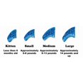 thumbnail image 4 of Purrdy Paws 100 Pack Soft Nail Caps for Cat Claws Blue Glitter Large, 4 of 4