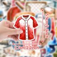 thumbnail image 2 of Juego de pegatinas de béisbol de vinilo impermeable para botellas de agua, 100 unidades, 2 of 2
