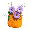 thumbnail image 3 of Jarrón de Flores de Metal para Decoración de Pared, Decoración de Arte de Pared para Balcón Y Jardín., 3 of 9