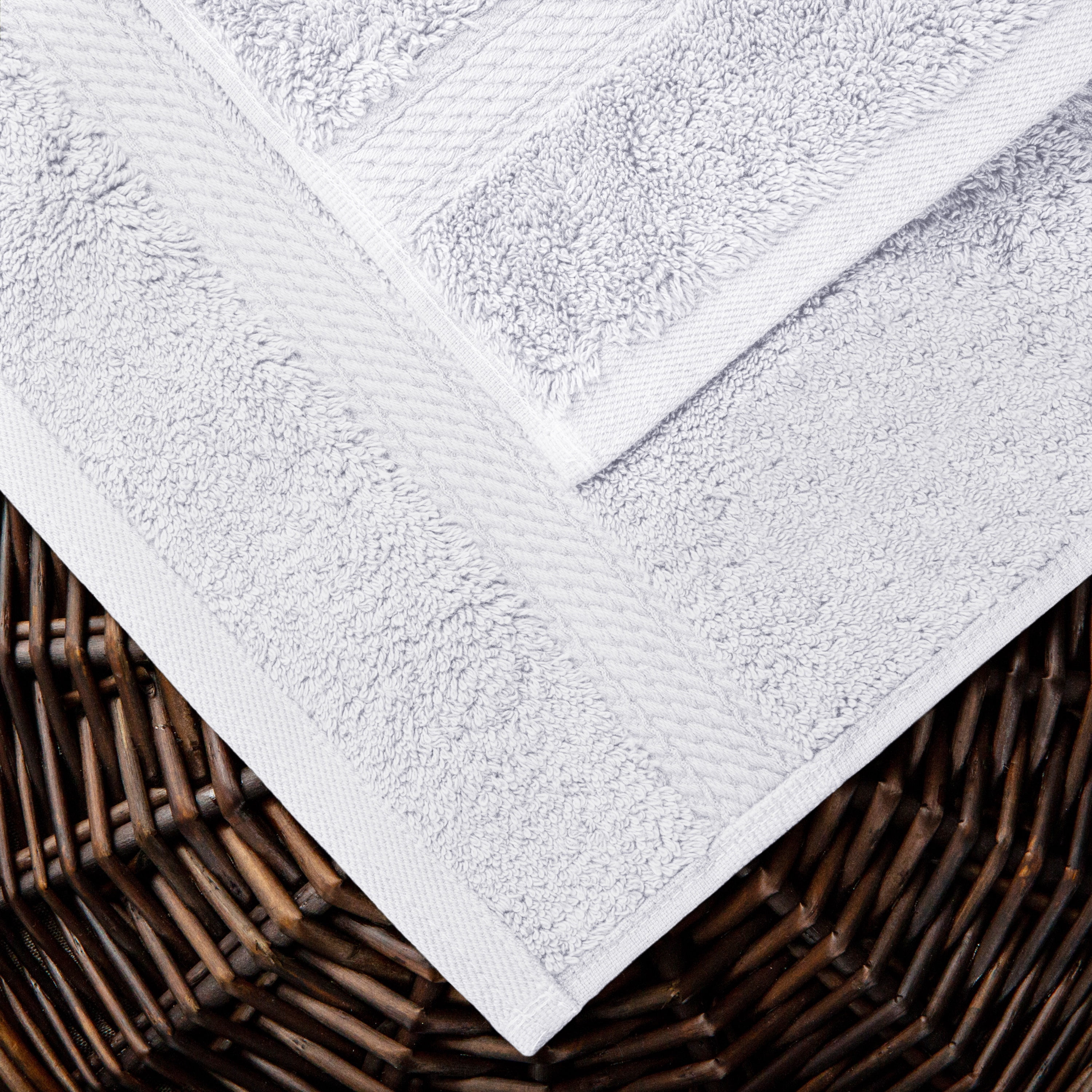 BNM Egyptian Cotton Heavyweight 2 Piece Bath Towel Set, Trendy Colors
