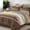 Chocolate Brown-Queen, variant on Queen Size Black Striped Bed-in-a-Bag Bedding Set