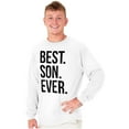thumbnail image 3 of Best Son Ever Relatives Family Men's Long Sleeve Tee T Shirt Brisco Brands M, 3 of 6