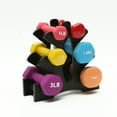 thumbnail image 3 of 5 Tier Dumbbell Rack, Plastic Dumbbell Racks Weight Storage Racks Durable Dumbbell Holder for Child Women Home Gym Exercise, 3 of 5