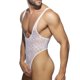 thumbnail image 3 of Body de una pieza con estampado de medias de mariquita para hombre, lencería sexy y sexy, con escote redondo profundo y músculos ajustados, 3 of 5