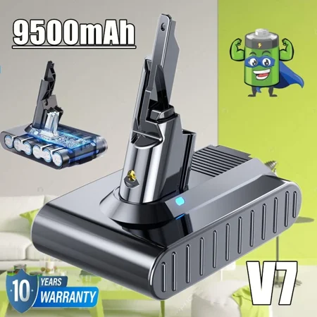 9.5Ah Battery For Dyson V7 Absolute Handheld Vacuum Cleaners Battery SV11 21.6V