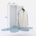 thumbnail image 4 of Facilehome Mounted Foldable Swivel Ironing Board Cabinet with Mirror,Heat-Resistant & Water-Repellent Cover,White, 4 of 11