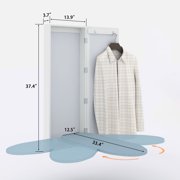 Facilehome Mounted Foldable Swivel Ironing Board Cabinet with Mirror,Heat-Resistant & Water-Repellent Cover,White
