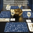 thumbnail image 3 of CounterArt "Navy Floral Sketch" Hardboard Tabletop Placemats 4-Pack, 3 of 7