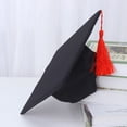thumbnail image 4 of Bonito sombrero de doctorado para niños, accesorios de fotografía para recién nacidos, adorable gorra de Regalia, accesorios para fotos de cosplay, adecuados para 3 meses, negro, 4 of 8