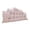 Light Pink, variant on Bed Reading Pillow with Side Pocket, Supportive Backrest Cushion for Double Bed, Velvet Tufted Headboard Wedge, 39.4x21.7x3.9 Inch.