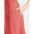 thumbnail image 3 of Time and Tru Women's and Women’s Plus Sleeveless Midi Dress, Sizes XS-4X, 3 of 4