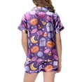 thumbnail image 5 of Leey-World Toddler Pajamas Girls Halloween Sets Sleeping Pants Cute Print Home Short Sleeve Shorts Pajama Set Full Suit Clothes, 5 of 5