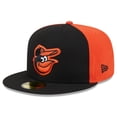 thumbnail image 3 of Men's New Era Black/Orange Baltimore Orioles Gameday Sideswipe 59FIFTY Fitted Hat, 3 of 5